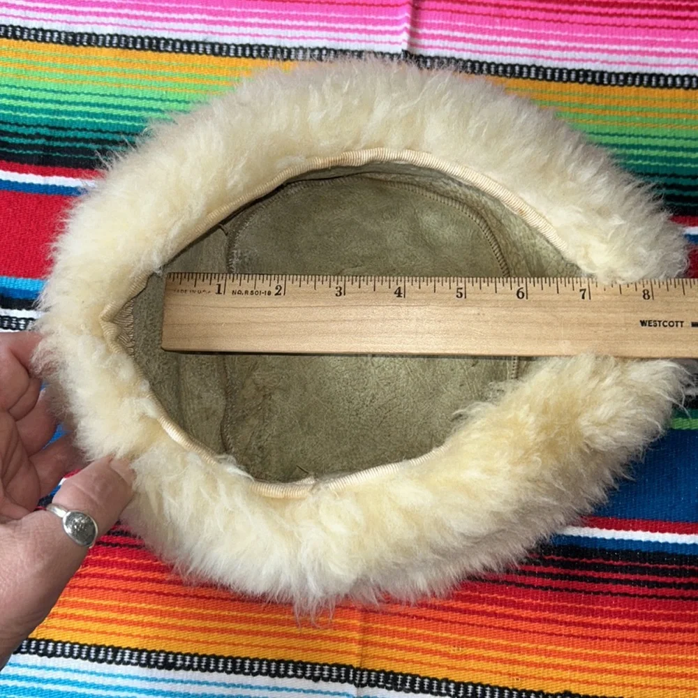 Vintage Handcrafted Genuine Sheepskin Hat - Picture 6 of 9